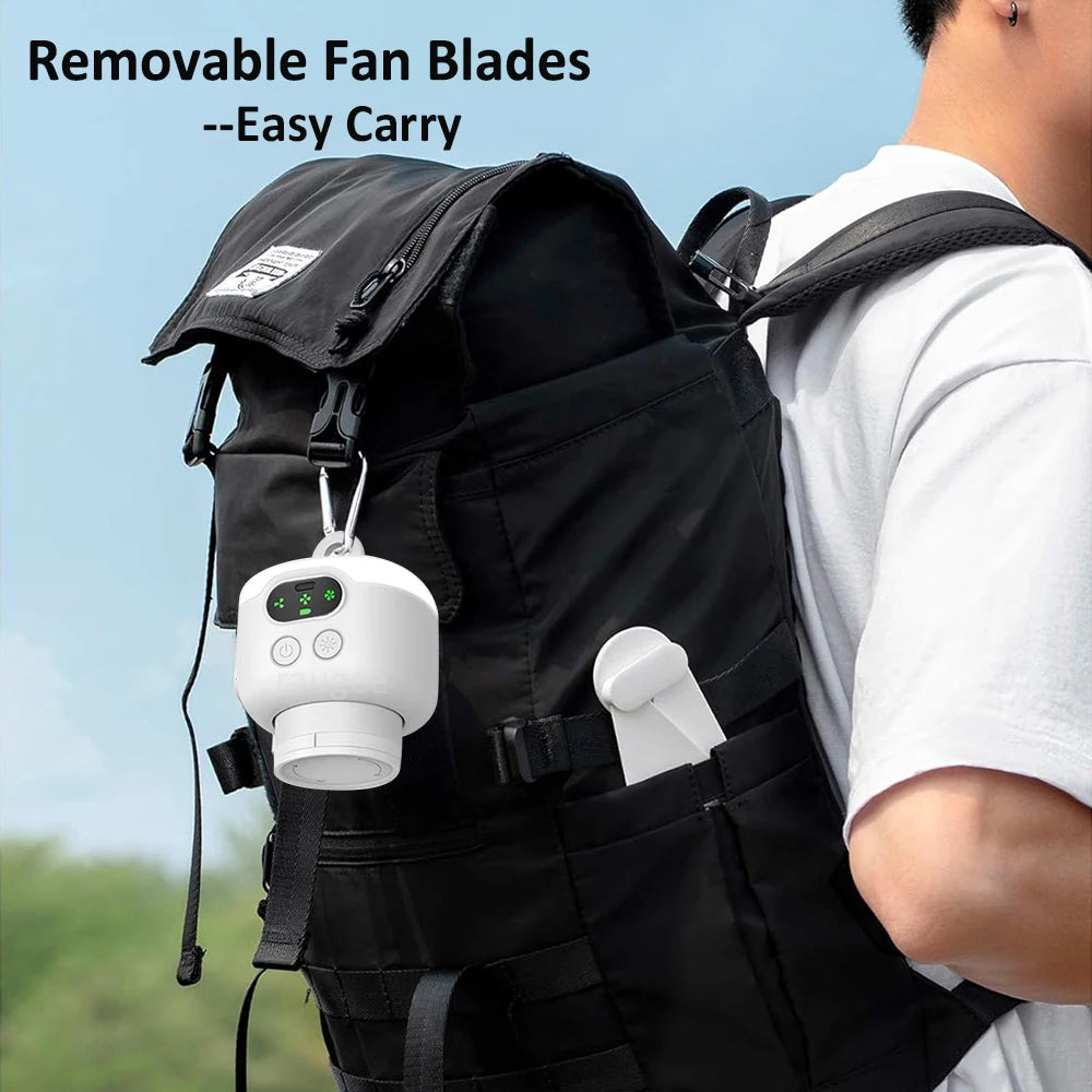 Ventilateur de Plafond Portable - Lumière LED Intégrée et Télécommande