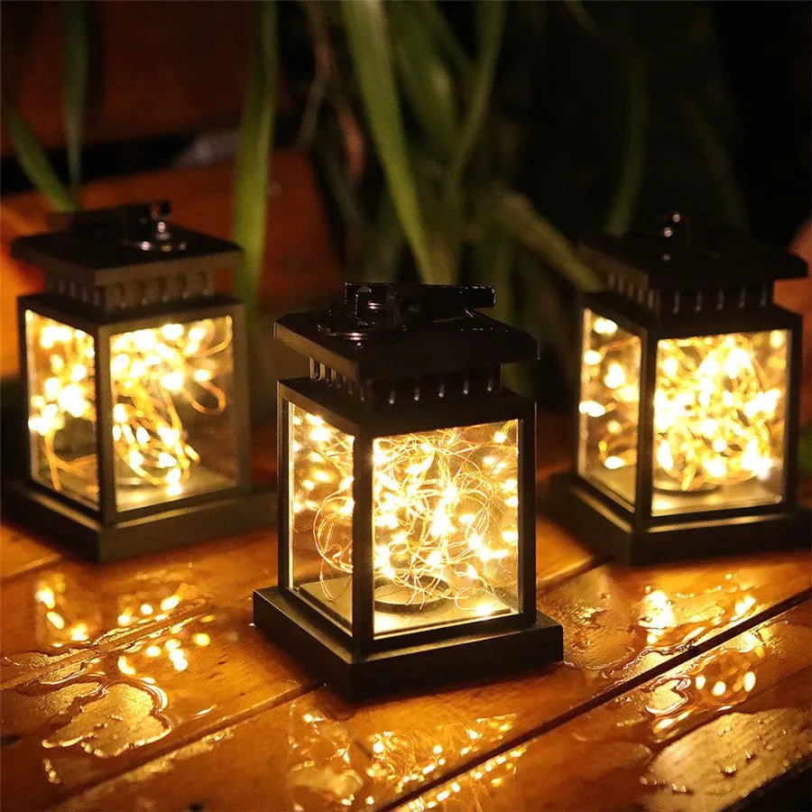 Lanterne Solaire Extérieure Suspendue – Éclairage Ambiance Chaleureuse – Décoration Jardin, Terrasse & Cour