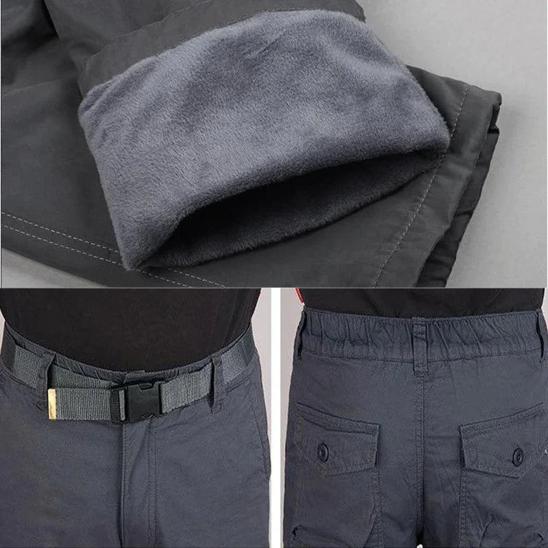 Pantalon militaire thermique - Multi poches Intérieur polaire
