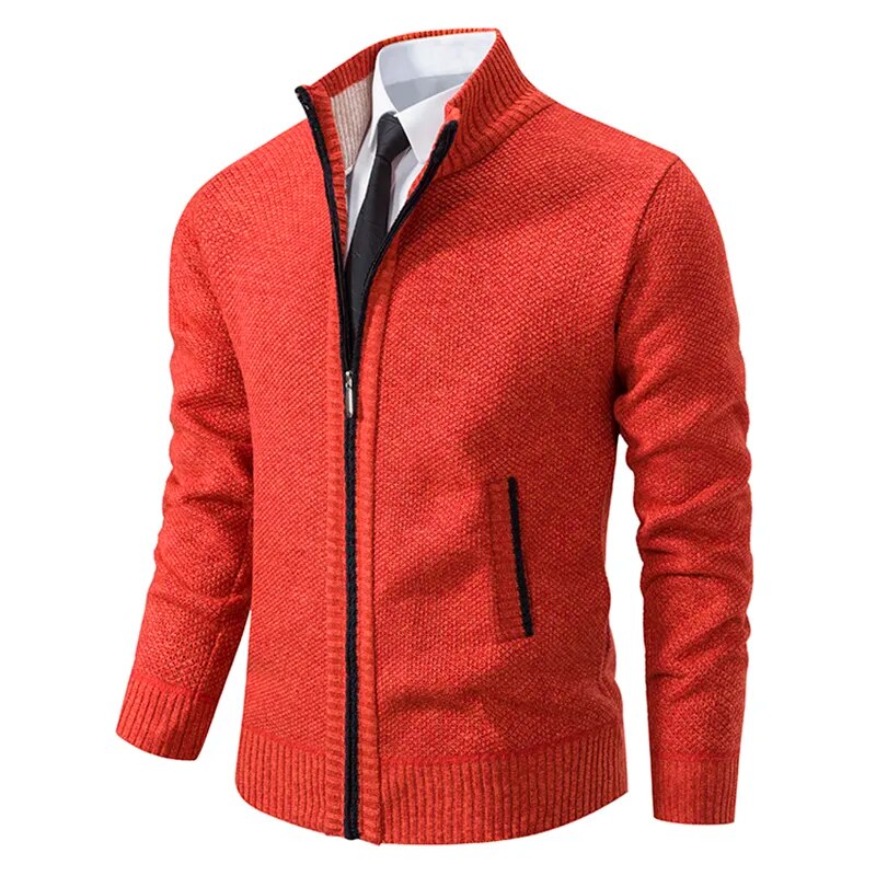 Chaleco elegante con cierre de cremallera y doble bolsillo para hombre