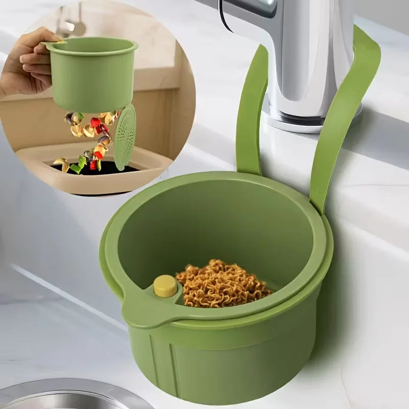 Panier de Vidange à Pression – Passoire Multifonction et Organisateur d'Évier pour Cuisine et Salle de Bain