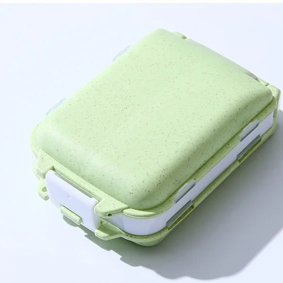 Mini Pastillero Organizador de Viaje - 8 Compartimentos