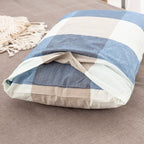 Lot de 2 Taies d’Oreiller à Motifs & Unies en 100 % Coton Doux – 3 Tailles & 22 Couleurs