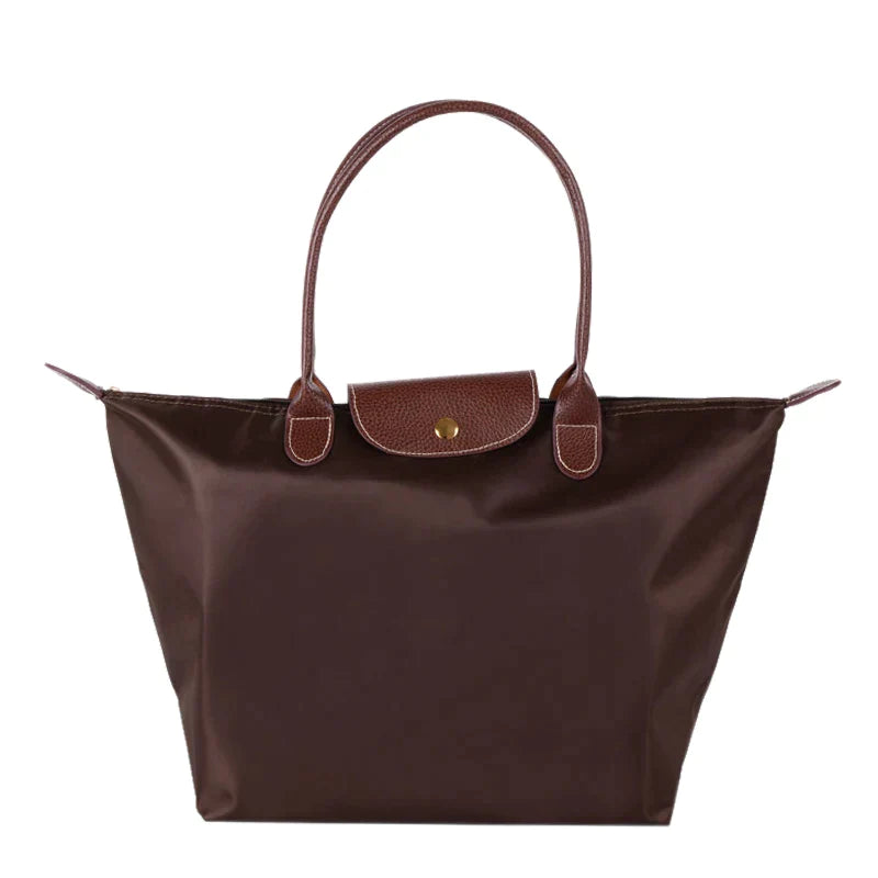 Bolso de mano plegable de nailon impermeable