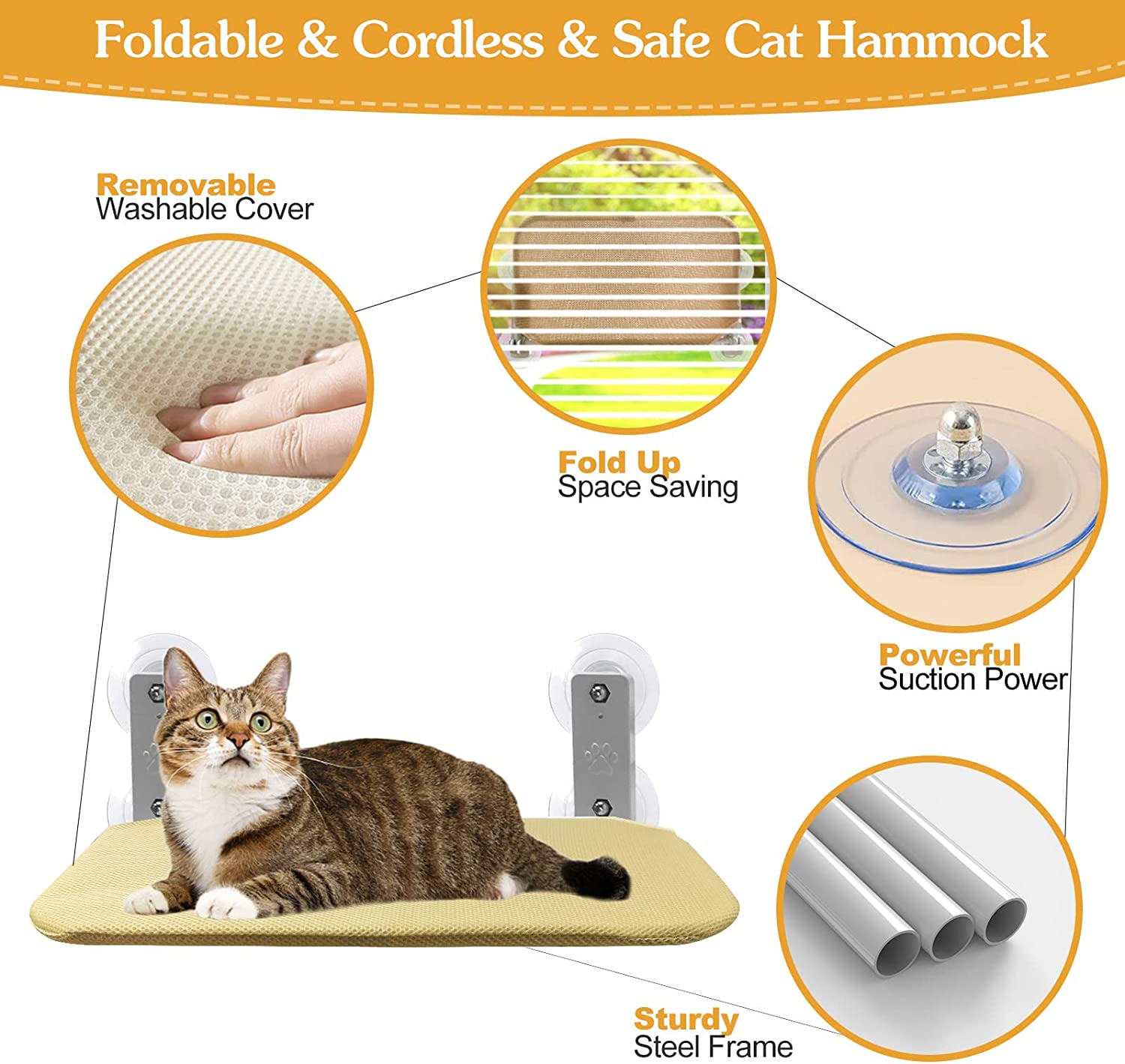 Hamac Pliable de fenêtre pour chat