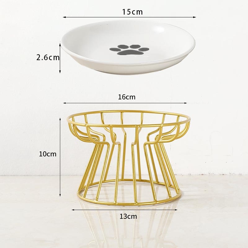 Wrought iron dog bowl