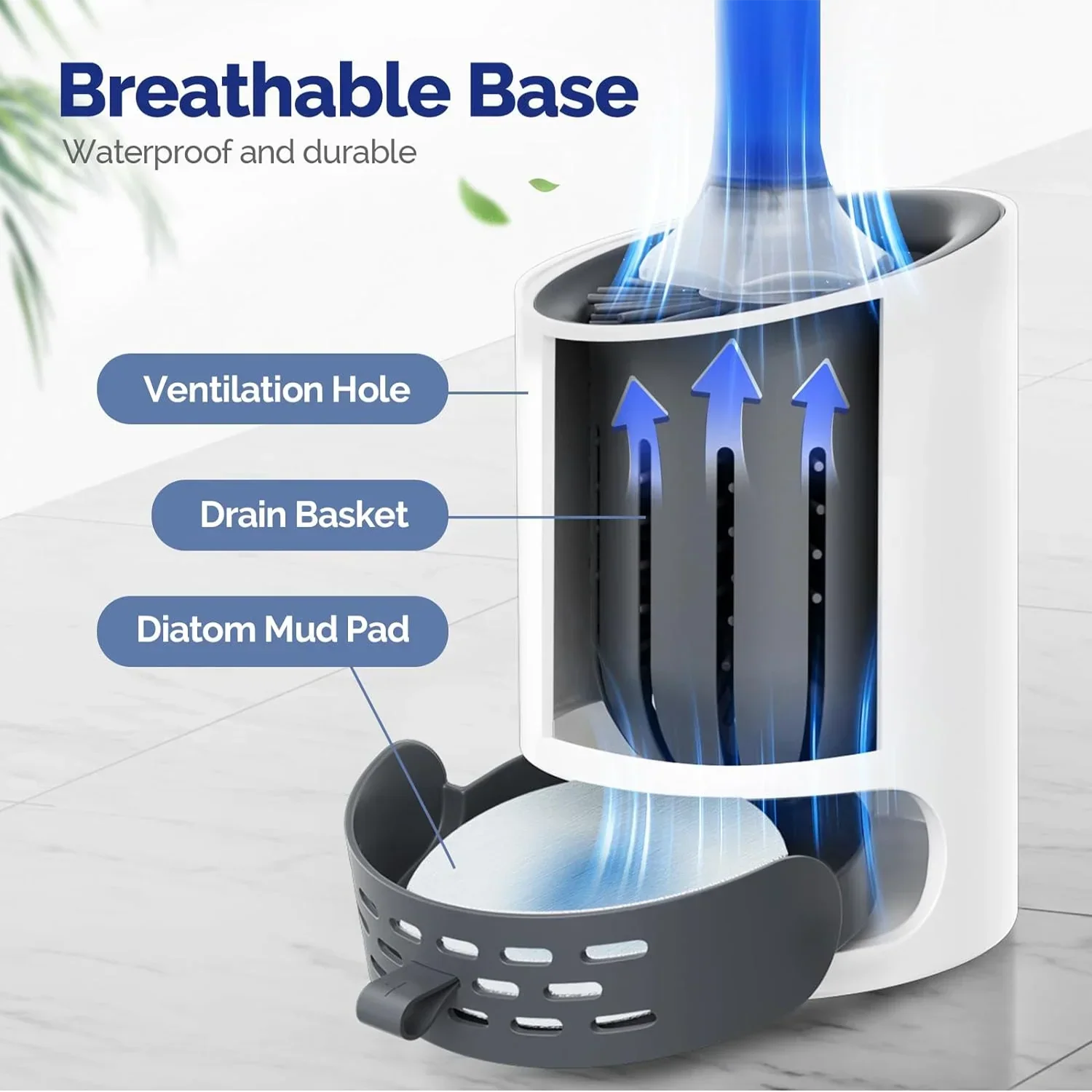 Brosse de toilette Hygiénique en silicone souple avec pulvérisateur intégré