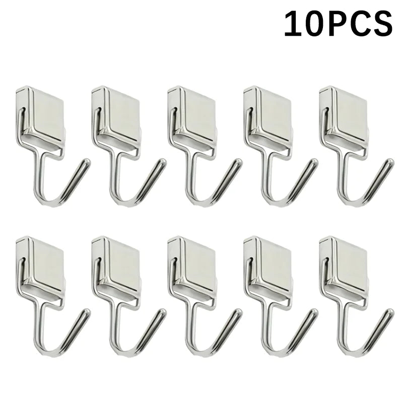 10 Crochets Magnétiques Muraux – Clés, Ustensiles, Accessoires