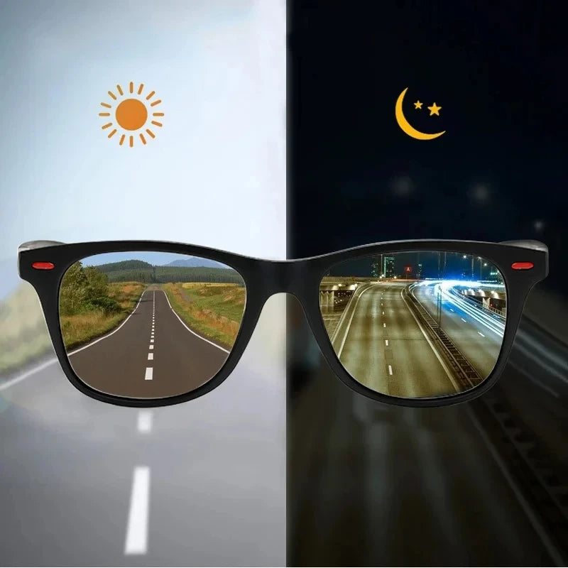 Lunettes de Soleil 2 EN 1 Vision Nocturnes avec Verres Polarisés - Homme