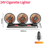 Miniventilador giratorio para coche