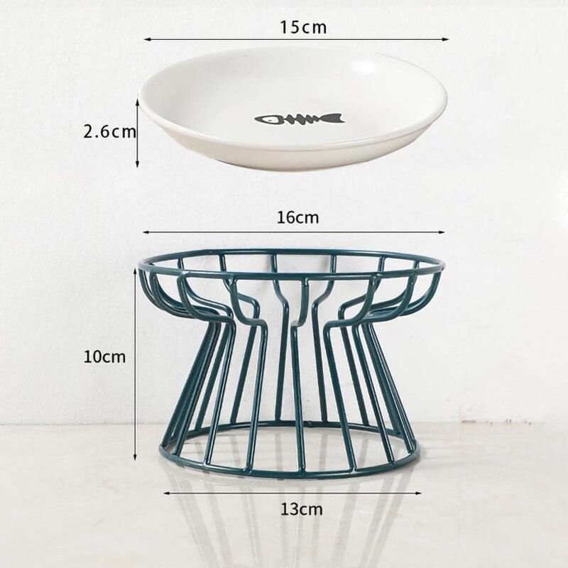 Wrought iron dog bowl