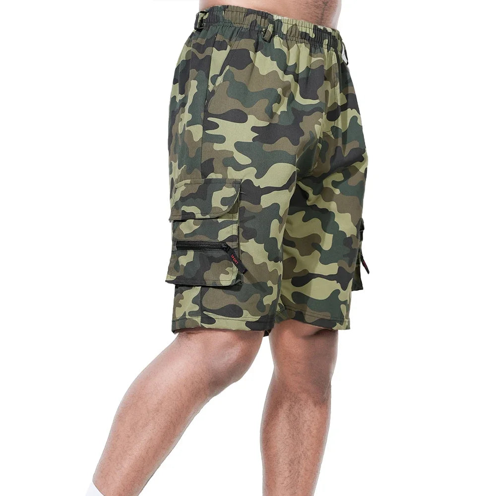 Pantalones Cortos Cargo de Hombre Multi-Bolsillos – Cintura Elástica	ENLACE	ENLACE	9,02 €