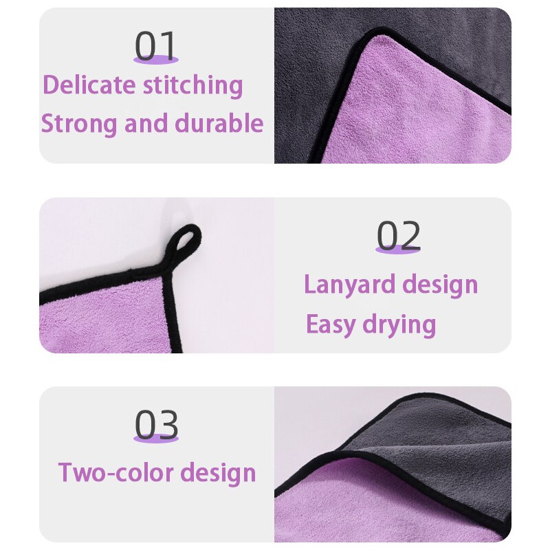Serviette en Microfibres Bicolore