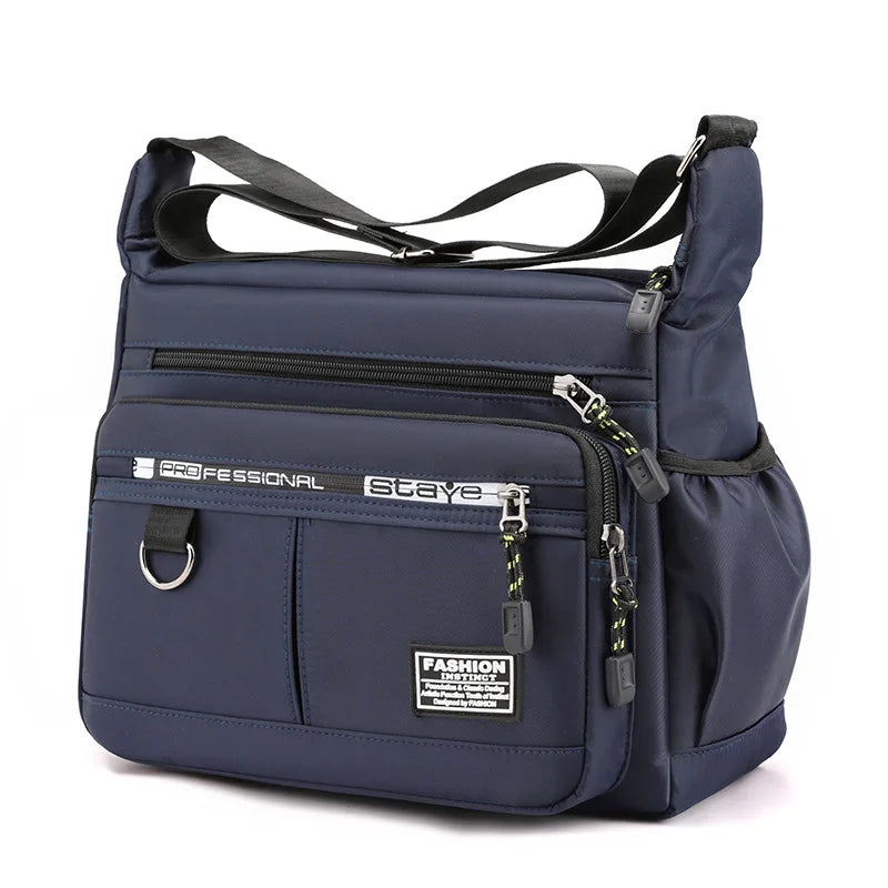 Bandolera multibolsillos para hombre – Tejido Oxford resistente
