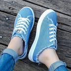 Basket Slip-on en Toile Légère - Femme