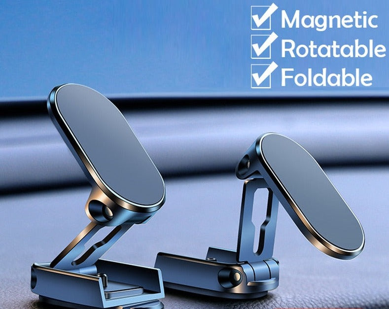 Support téléphone magnétique et pliable - Rotation 360°