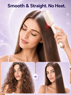 Brosse Lissante Électrique – Brume Fine, Lumière Rouge, Cheveux Secs & Humides
