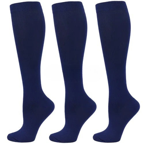 Pack of 3 Medical Compression Knee-High Socks