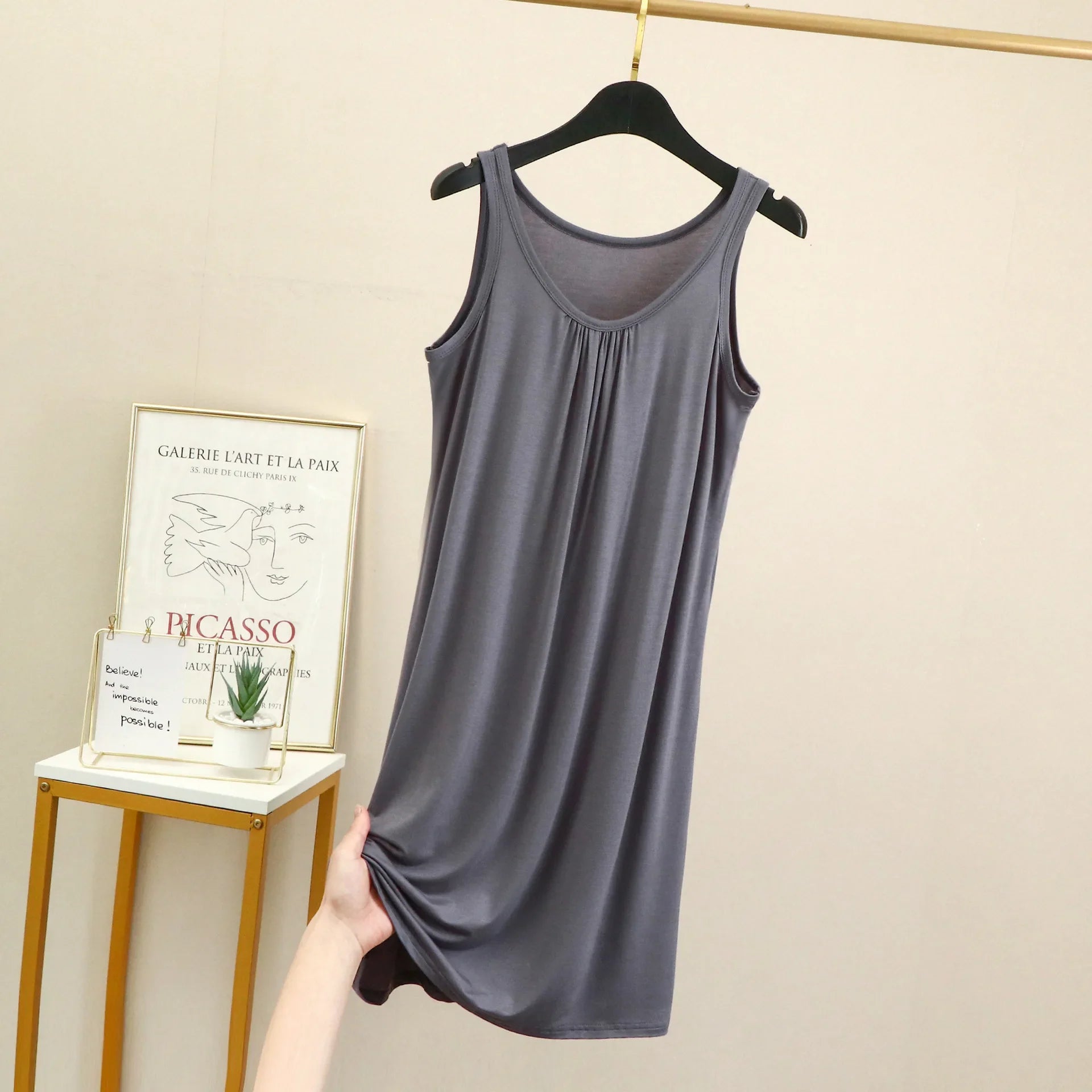 Camisón de modal sin mangas - Tallas grandes