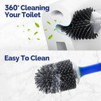Brosse de toilette Hygiénique en silicone souple avec pulvérisateur intégré