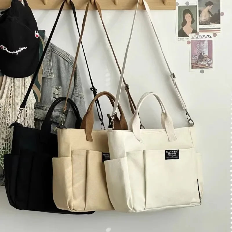 Sac Cabas en Toile Grande Capacité – Multi-Poches Pratiques