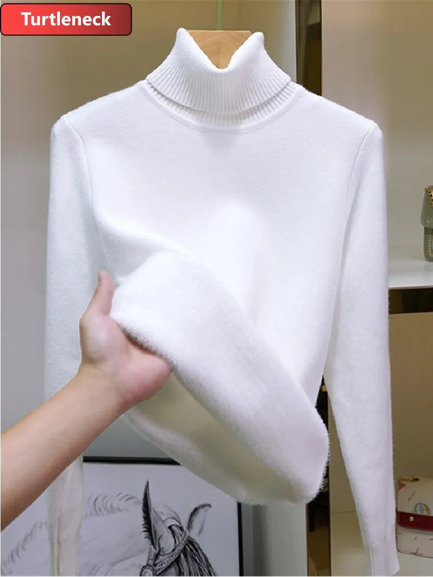 Jersey Slim Cuello Cisne - Interior de Felpa Suave