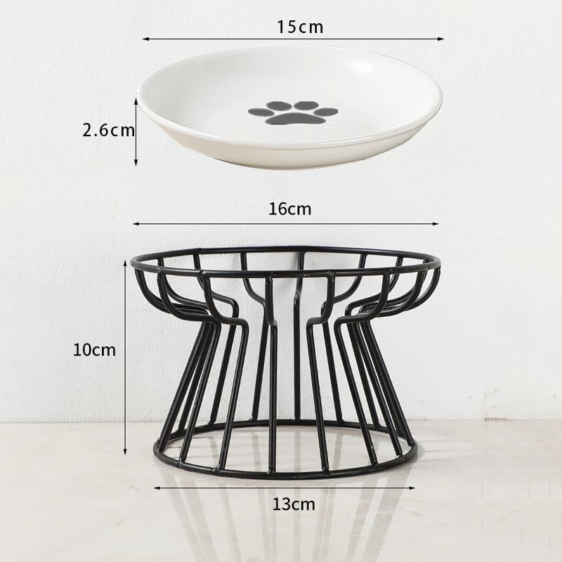 Wrought iron dog bowl