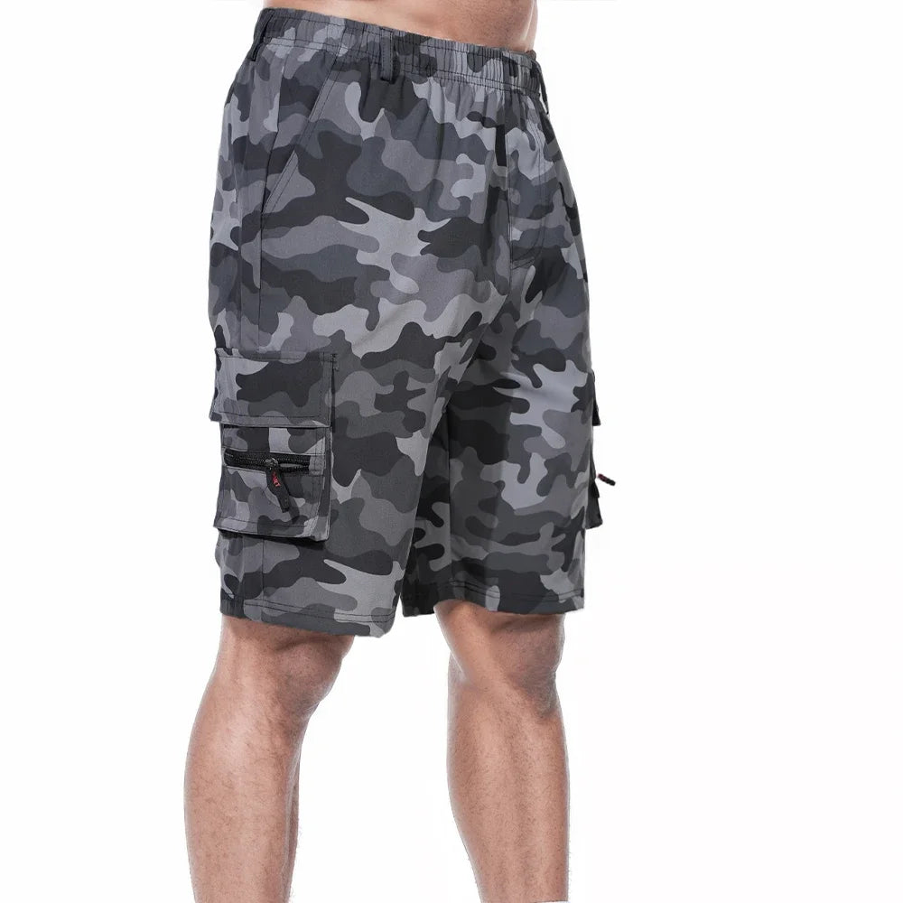 Pantalones Cortos Cargo de Hombre Multi-Bolsillos – Cintura Elástica	ENLACE	ENLACE	9,02 €