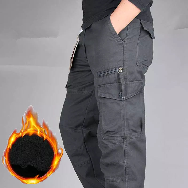 Pantalones militares térmicos - Multibolsillos Interior polar