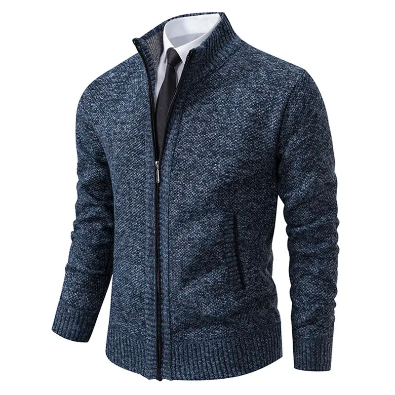 Chaleco elegante con cierre de cremallera y doble bolsillo para hombre