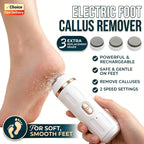 Râpe Électrique Anti-Callosités pour Pieds – Élimine Peaux Mortes et Corne - 3 Têtes Interchangeables OFFERTES