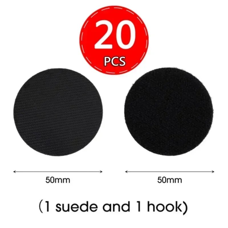 Paquete de 20 Pegatinas de Velcro Universales - Sujeción fuerte
