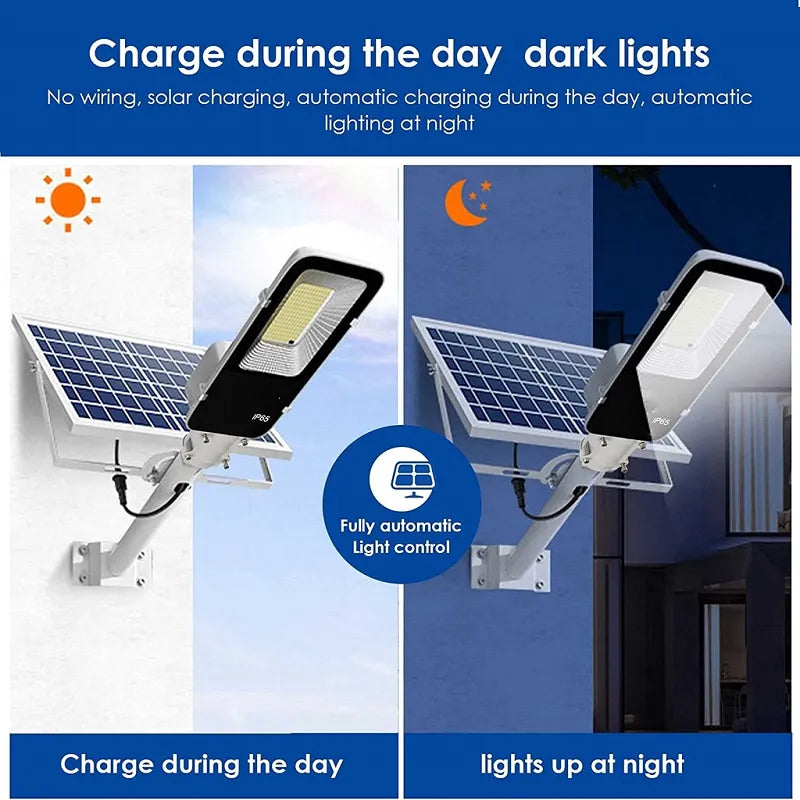 Réverbère Solaire LED 200W avec Télécommande