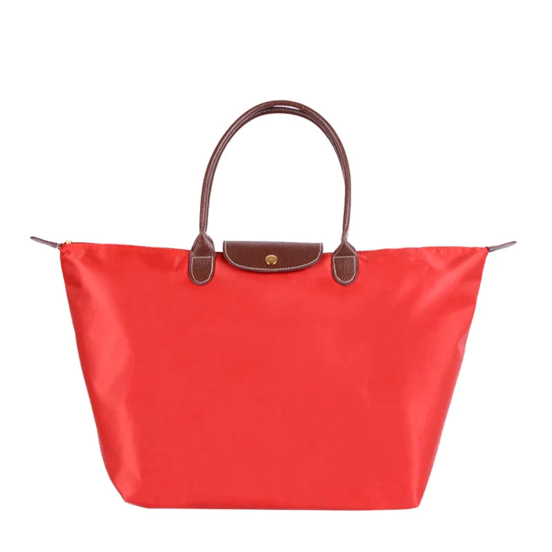 Bolso de mano plegable de nailon impermeable