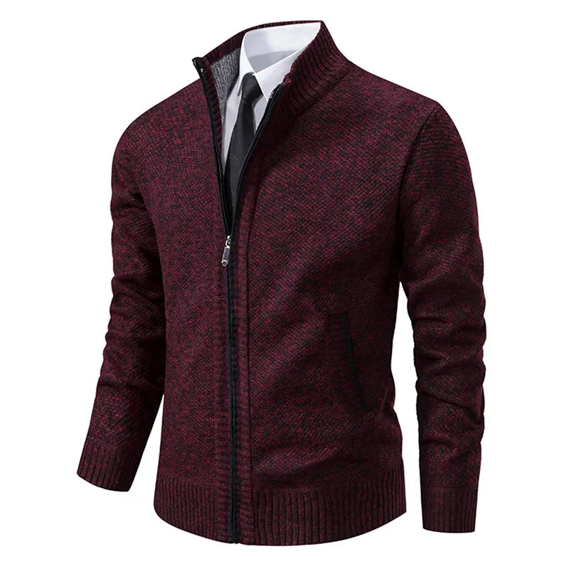 Chaleco elegante con cierre de cremallera y doble bolsillo para hombre