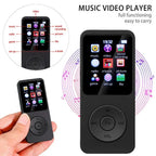 Lecteur MP3 portable, Radio FM avec écran 5,4 pouces + Carte 128Gb