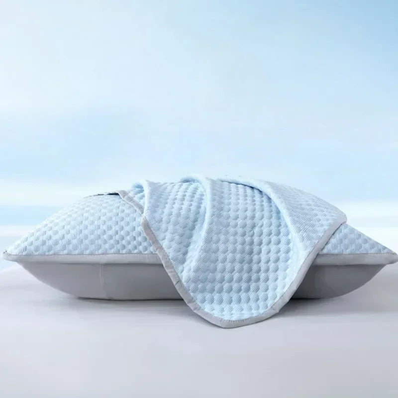 Taie d’Oreiller Rafraîchissante 48 × 74 cm – Housse Effet Soie Glacée Lavable pour l’Été (Sans Oreiller)