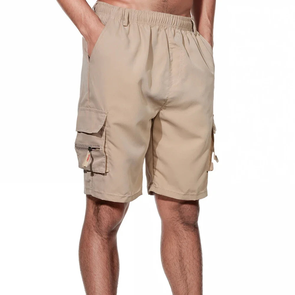 Pantalones Cortos Cargo de Hombre Multi-Bolsillos – Cintura Elástica	ENLACE	ENLACE	9,02 €