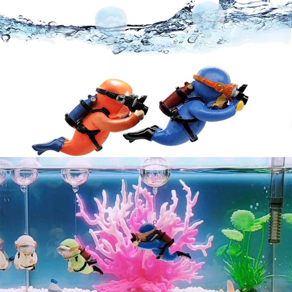 Lot de 2 Décorations Flottantes Aquarium