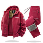NORWAY Hooded Fleece Vest and Jogging Set - Ultra Warm - Men