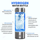 Gourde en verre à production d'hydrogène