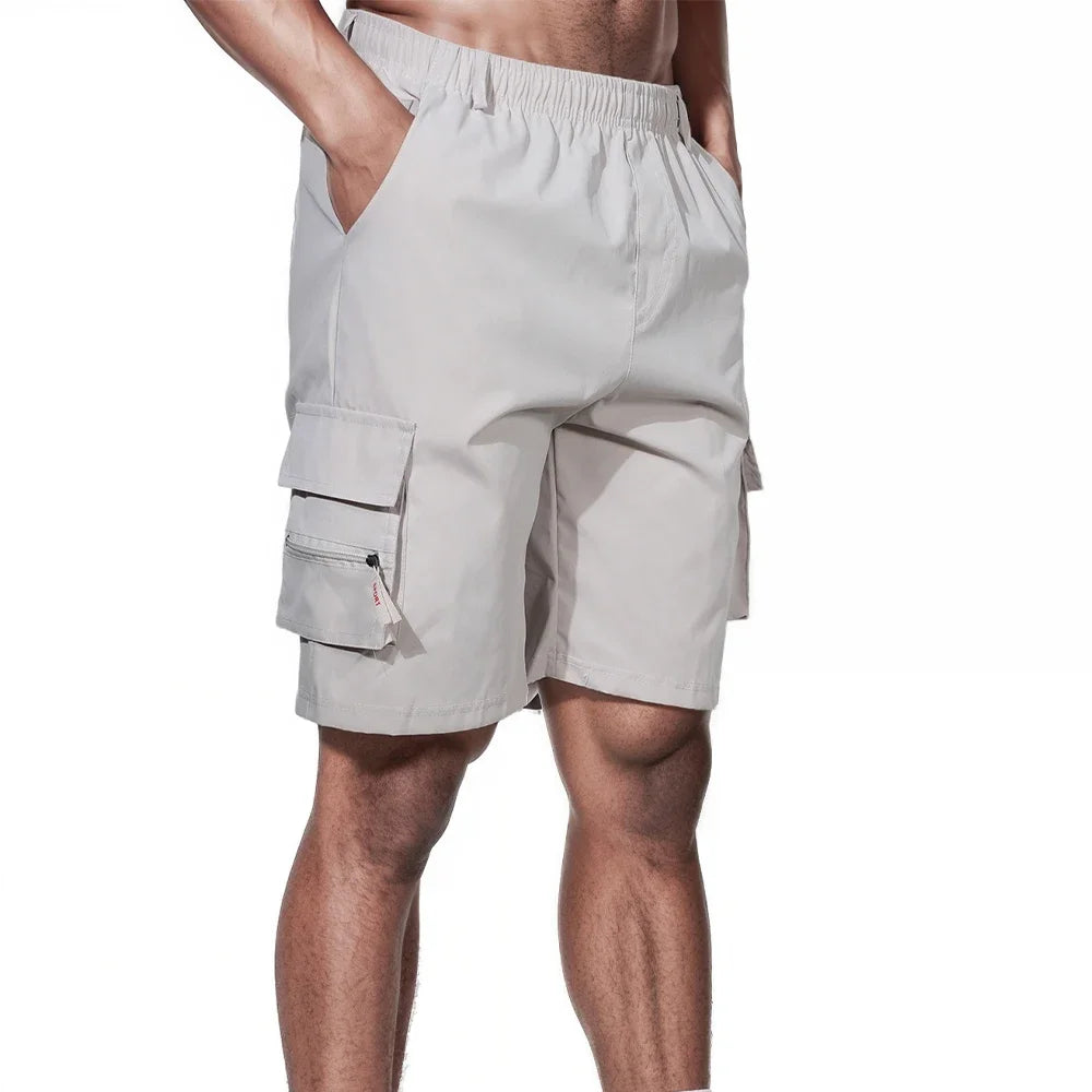 Pantalones Cortos Cargo de Hombre Multi-Bolsillos – Cintura Elástica	ENLACE	ENLACE	9,02 €