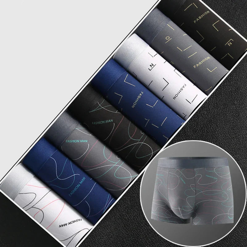 Pack de 8 bóxers estampados para hombre - Suaves y cómodos