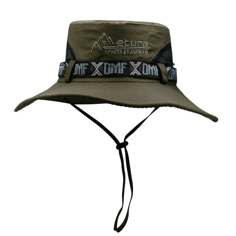 Chapeau d'Été à Large Bord et maille - Protection UV
