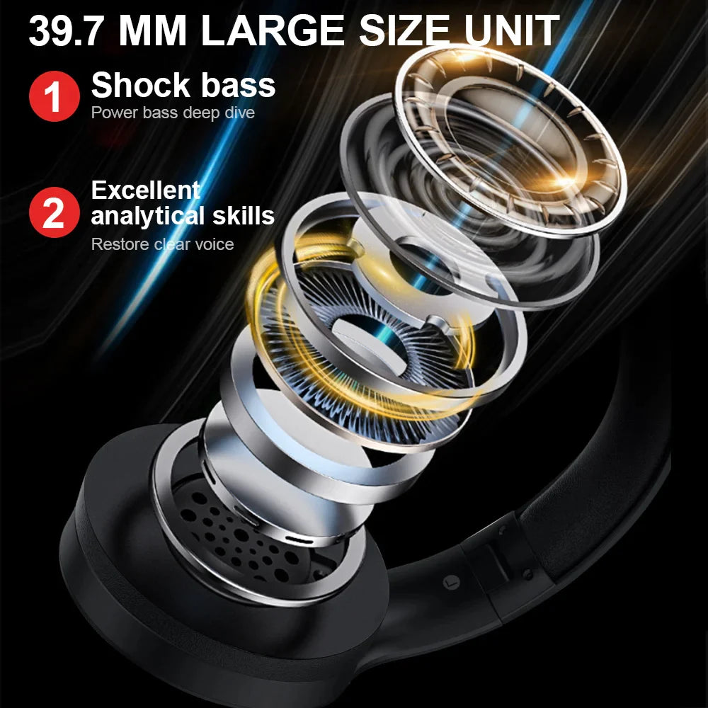 Casque audio Bluetooth 5.1 à Réduction de bruit - SUPER BASSES 🎵