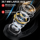 Casque audio Bluetooth 5.1 à Réduction de bruit - SUPER BASSES 🎵