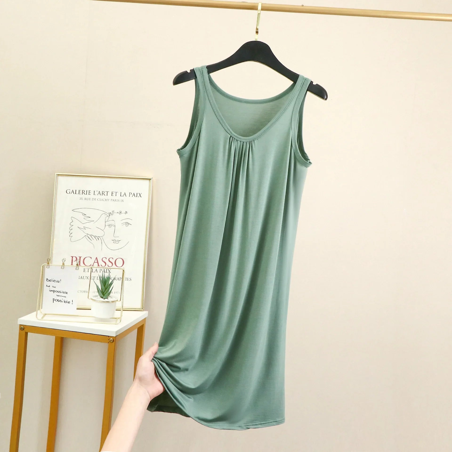 Camisón de modal sin mangas - Tallas grandes