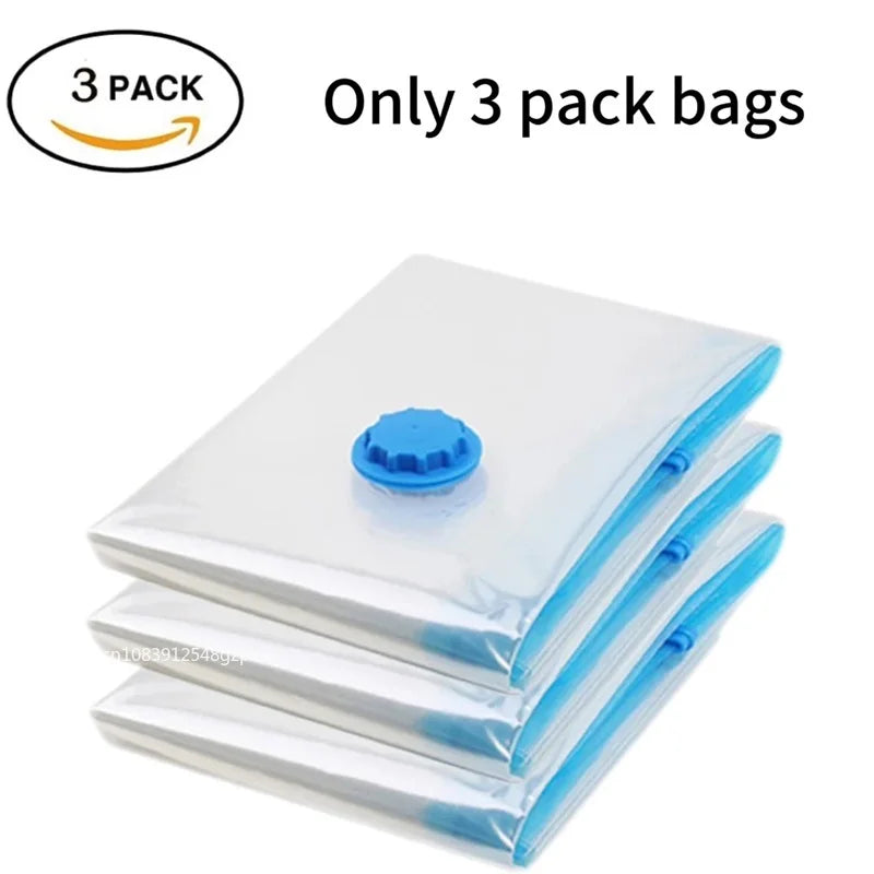 Sacs de Rangement Sous Vide – Lot de 5 + Pompe OFFERTE