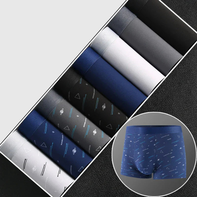 Pack de 8 bóxers estampados para hombre - Suaves y cómodos
