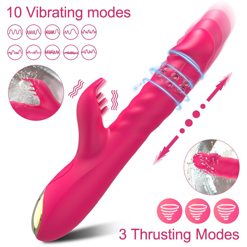 RABBIT 2.0 - Vibromasseur stimulation de poussée avec perles